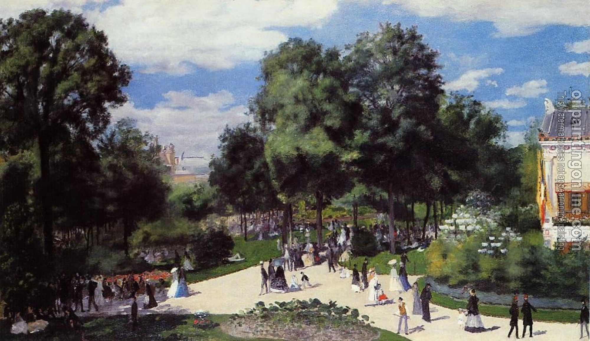 Renoir, Pierre Auguste - The Champs-Elysees during the Paris Fair of 1867